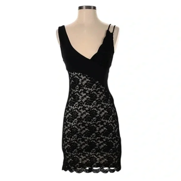 Free People Lower Eastside Lace Dress Black Size XS - Picture 3 of 11
